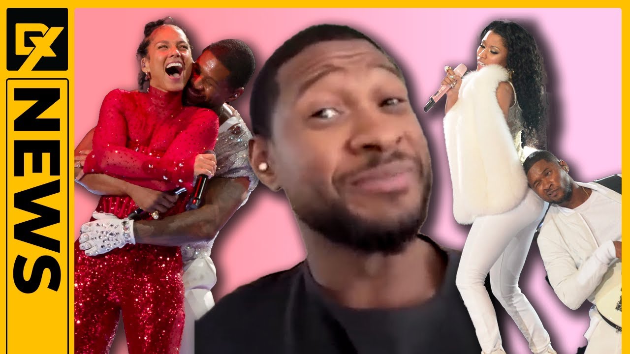Usher Reacts To Alicia Keys Super Bowl Hug Backlash And Nicki Minaj Butt Smack 2