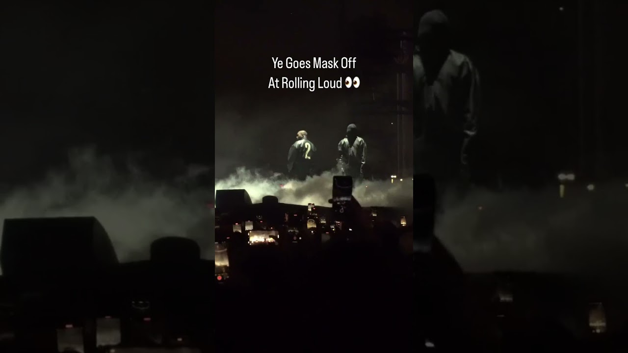 Ye Takes The Mask Off at Rolling Loud 👀 2
