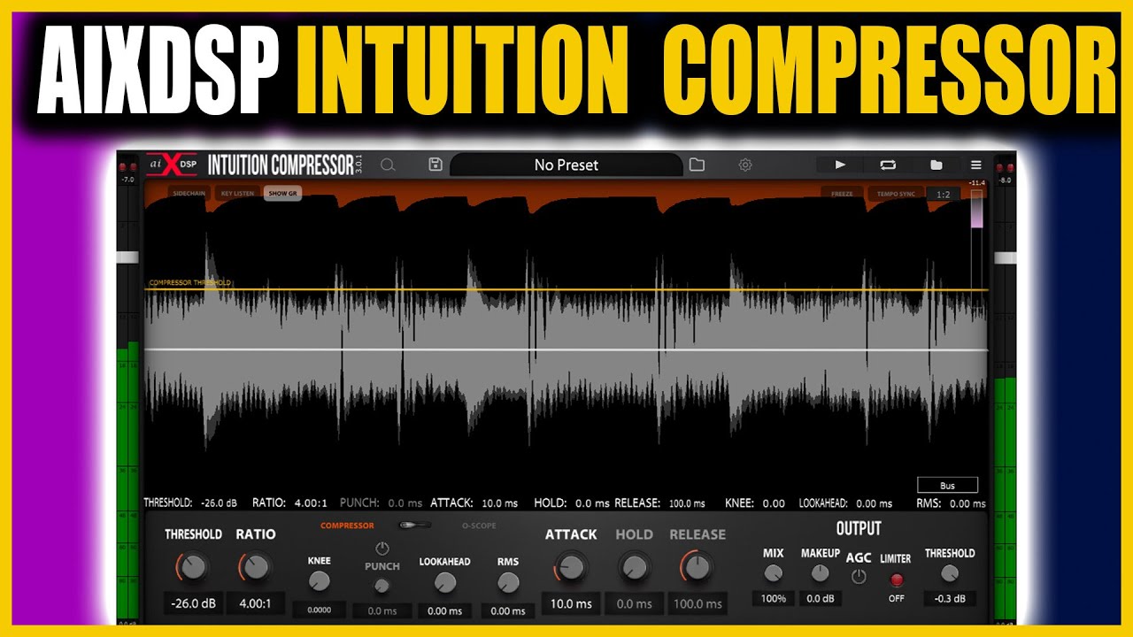Dial Compression In Perfectly with The AIXDSP Intuition Compressor 2