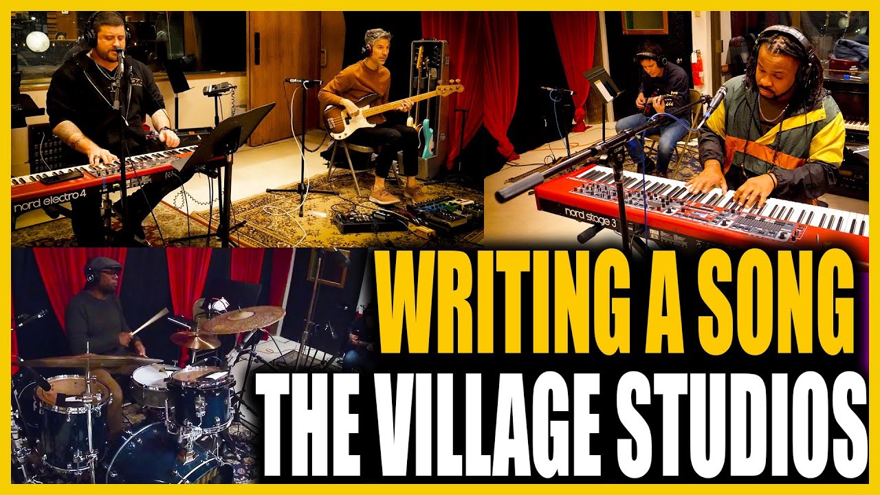 Writing A Song At The Village Studios @GhostNoteOfficialProductions @stevemaggioraofficialJon Button 2