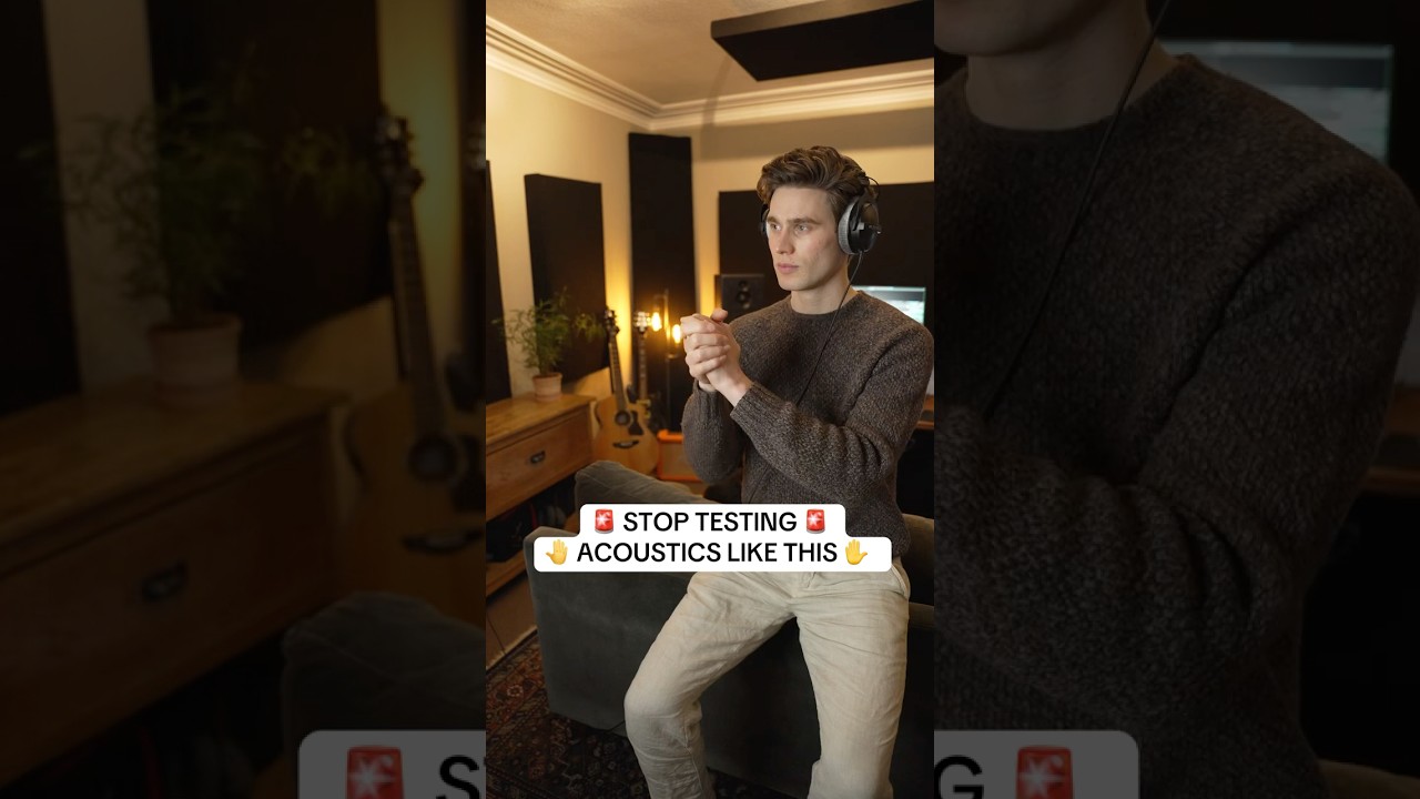 Stop Testing Acoustics Like This! #acousticpanels #homestudio #musicproduction 2