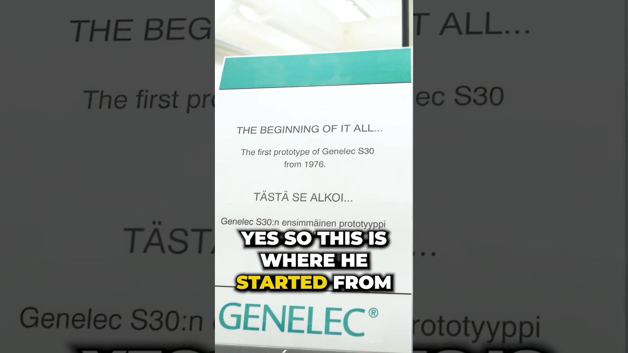 Genelec's 1st Speaker To Their Millionth 2 Genelec's 1st Speaker To Their Millionth 2