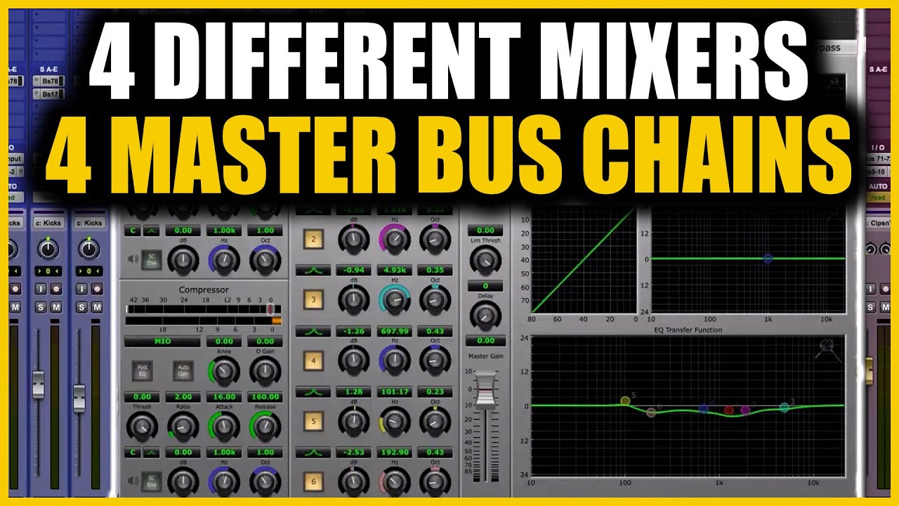 4 Different Master Bus Chains From 4 Different Mixers 2