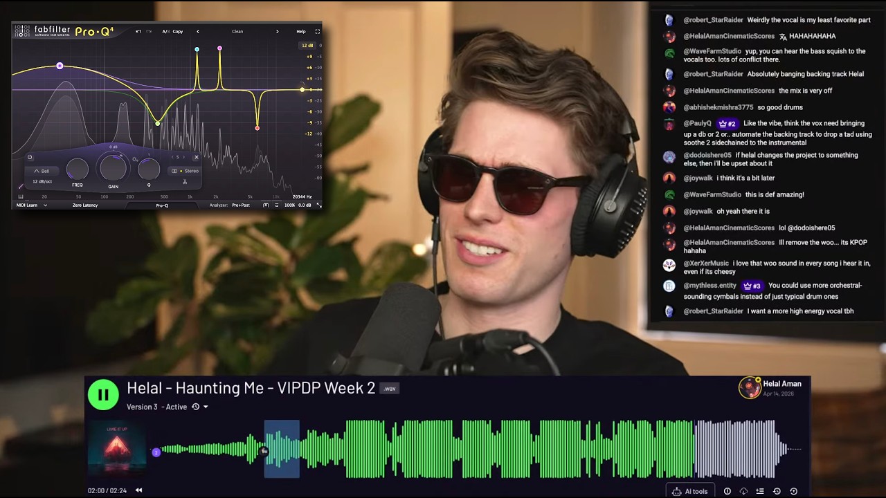 Reacting to YOUR music + Mixing Contest - FINAL WEEK 2