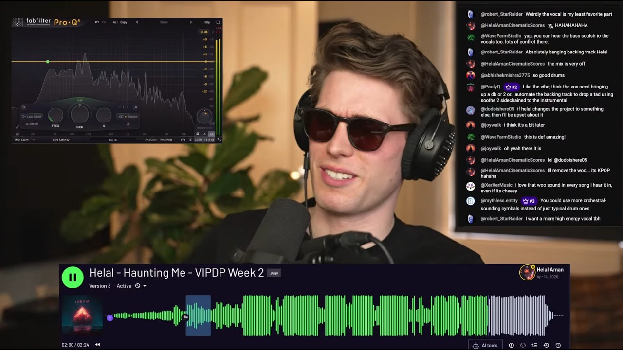 Reacting to YOUR music + Mixing Contest - WEEK 3/4 2