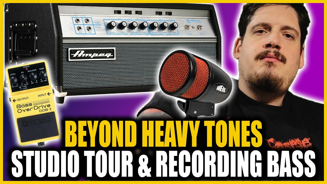 Getting HEAVY BASS Tones with Taylor Young at The Pit Recording STUDIO 2