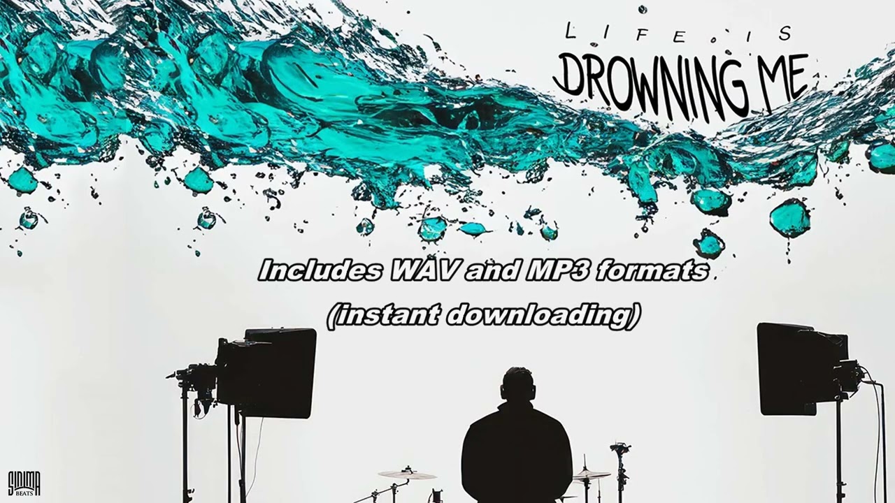 LIFE IS DROWING ME Instrumental (Catchy Rock Rap Beat with Electric Guitars) SINIMA BEATS 2